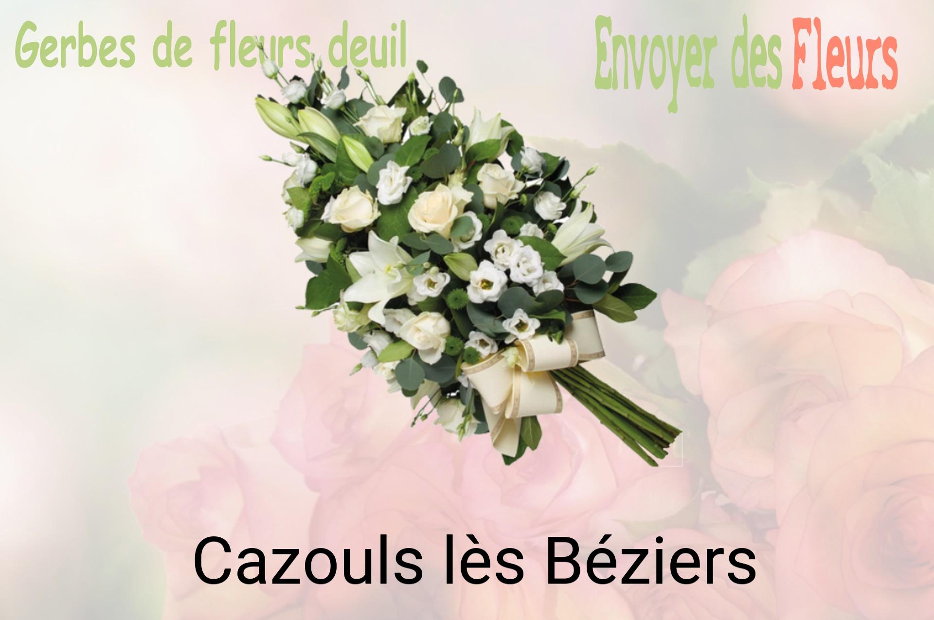 Gerbe de fleurs de deuil livrée à Cazouls-lès-Béziers